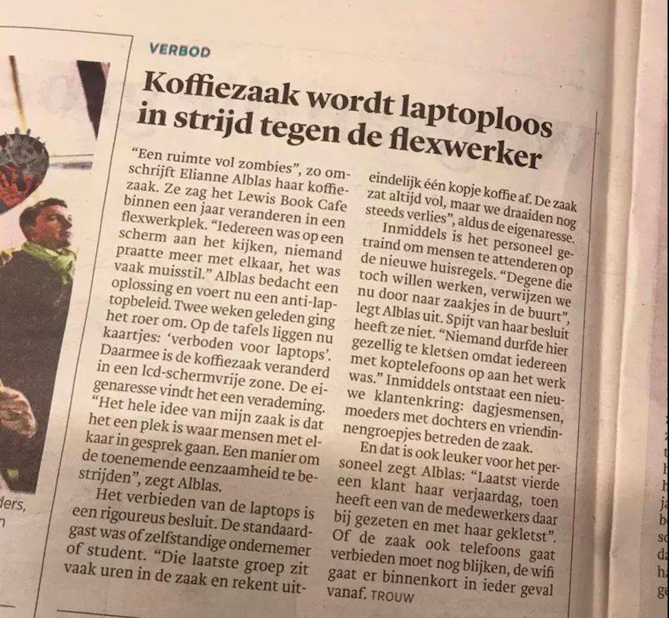 Koffiezaken worden laptoploos: Ontdek Flexwerken met Kwaliteitskoffie bij DOC
